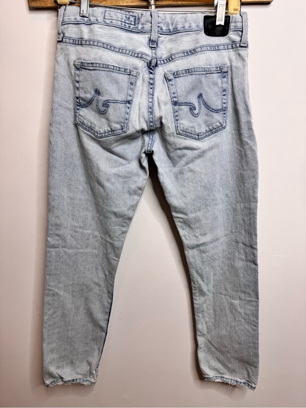 Anthropologie Light Blue Button-Fly Boyfriend Jeans - Picture 2 of 5